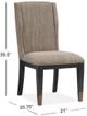 Magnussen Home® Ryker Nocturn Black/Stellar Quicksand Upholstered Host Side Chair-1
