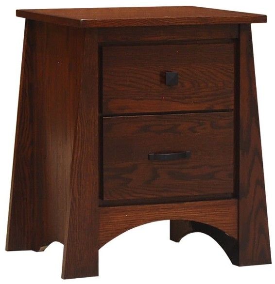 Wolfcraft Furniture Unity Brown Narrow Nightstand-0
