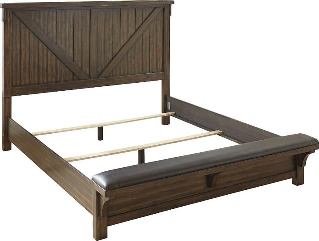 Signature Design by Ashley® Lakeleigh 5-Piece Brown King Panel Bed Set-1