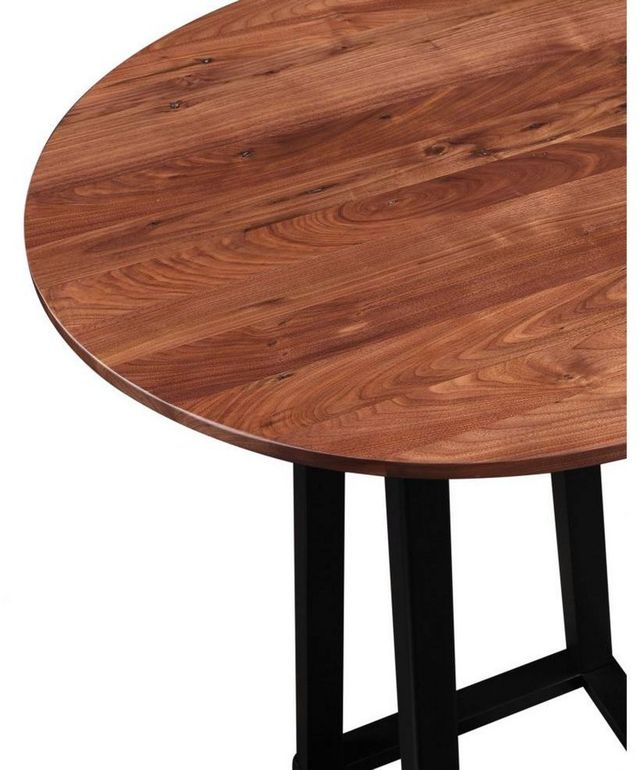 Moe's Home Collection Tri-Mesa Brown Bar Table with Black Base-2
