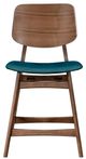 New Classic® Home Furnishings Oscar Teal/Walnut Counter Stool-2
