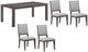 Liberty Furniture Modern Edge 5-Piece Caffe/Gray Dining Set-1