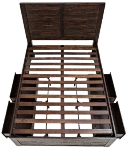Jofran Inc. Kona Grove Warm King Panel Storage Bed-3