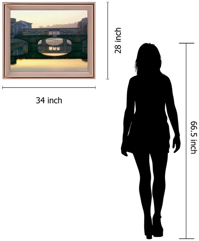 Classy Living Golden Bridge Glow Wall Art-1