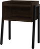 Monarch Specialties Inc. Espresso 23"H with Black Metal Accent Table-0