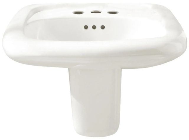 American Standard Murro® White Wall-Hung EverClean® Sink with 4" Centerset-0