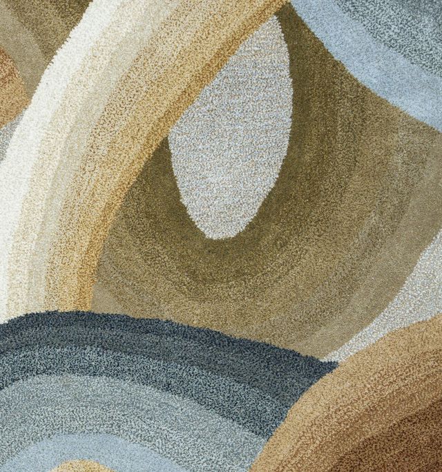 Rizzy Home Colours Tan/Ivory/Brown 5' x 8' Rug-3
