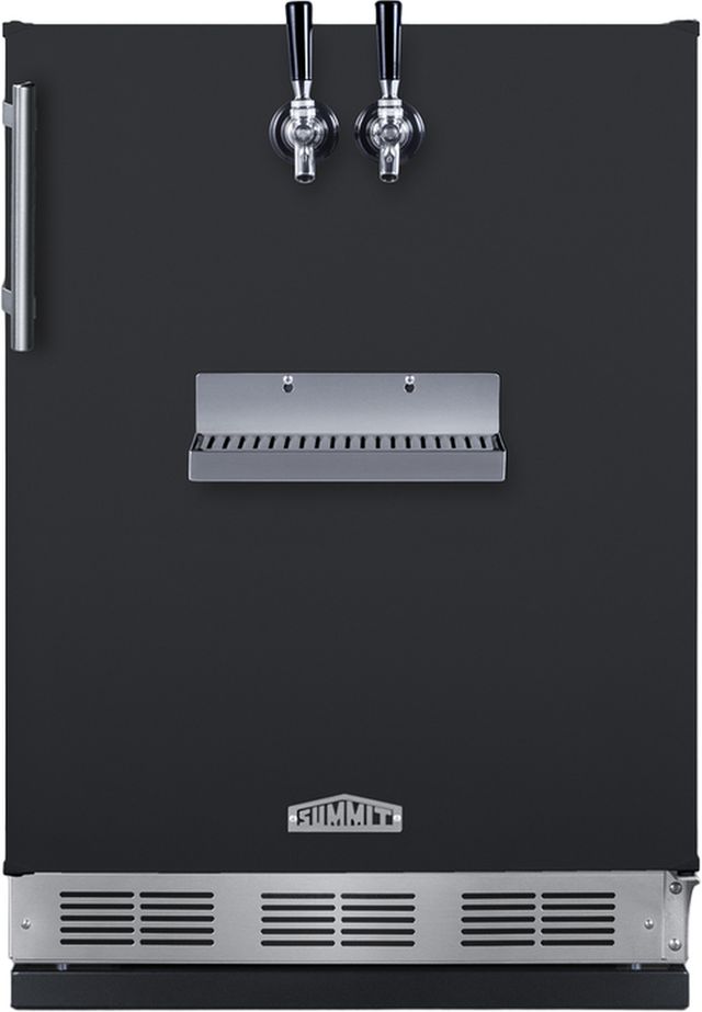 Summit® 5.3 Cu. Ft. Black Built In Cold Brew Coffee Kegerator-0