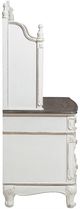 Homelegance® Cinderella Antique White/Gray Writing Youth Desk with Hutch-3