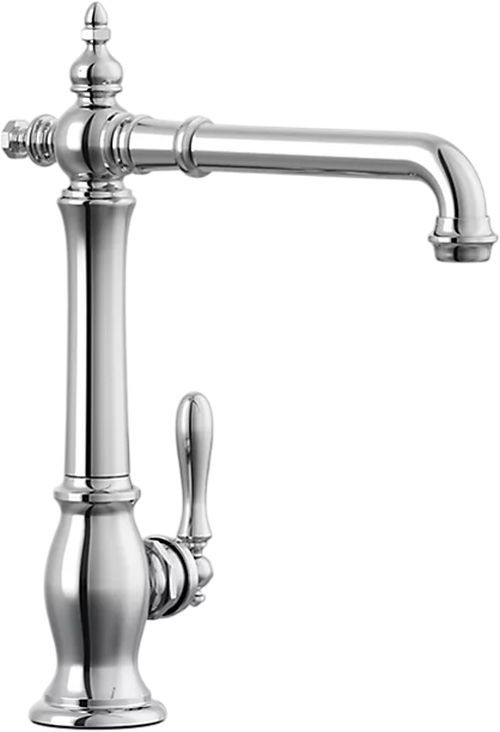 KOHLER® Artifacts® Polished Chrome Single-Handle Kitchen Sink Faucet-0