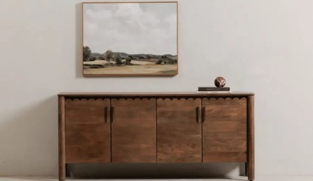 Moe's Home Collection Wiley Vintage Brown 4-Door Sideboard-1