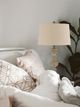 Cal® Lighting & Accessories Walham Antique Ivory Table Lamp-2