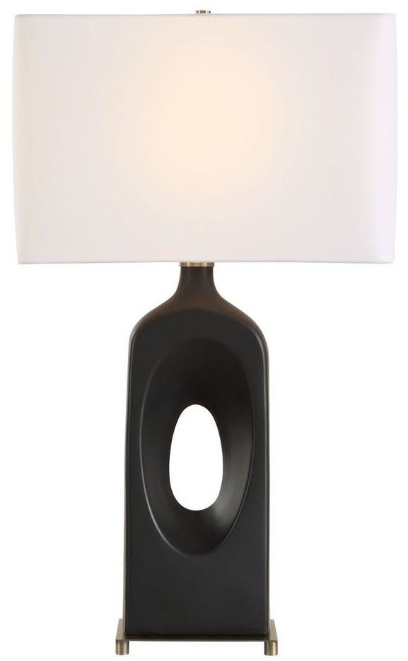Uttermost® Void Matte Black Table Lamp-3