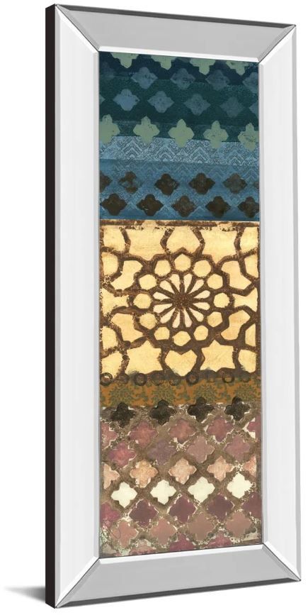 Classy Art Sandalwood Summer Il by Jeni Lee Mirror Framed Wall Art-1