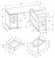 Monarch Specialties Inc. Espresso L Shaped Corner Desk-3