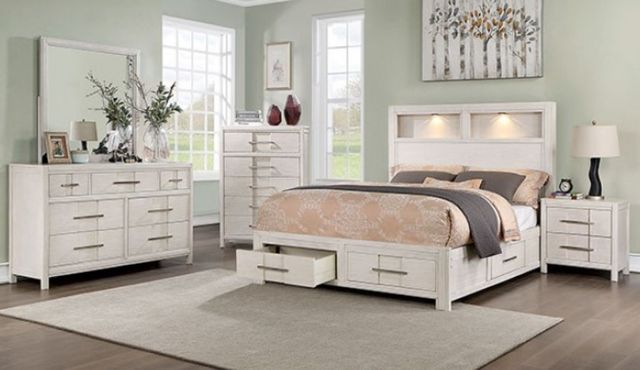 Furniture of America® Berenice White Chest-2