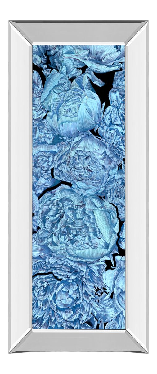 Classy Living Melissa Wang Blue Peonies Il Mirror Framed Print Wall Art-0