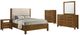 Coaster® Adderley 5-Piece Warm Brown Eastern King Panel Bedroom Set-0