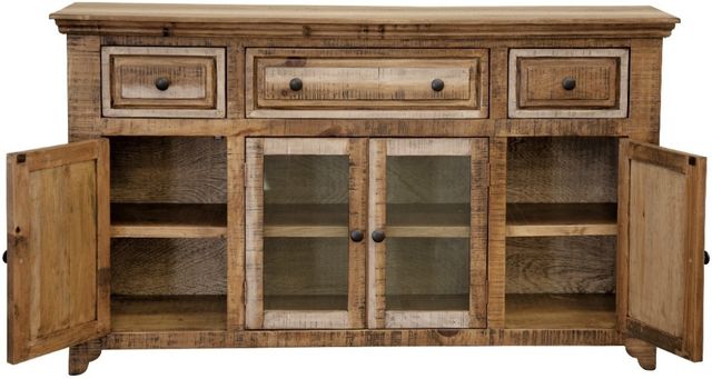 International Furniture Direct Marquez Brown Console-3