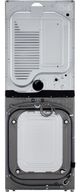 LG Graphite Steel Single Unit, 4.5 Cu. Ft. Washer, 7.4 Cu. Ft. Dryer, WashTower™ with Center Control™-3