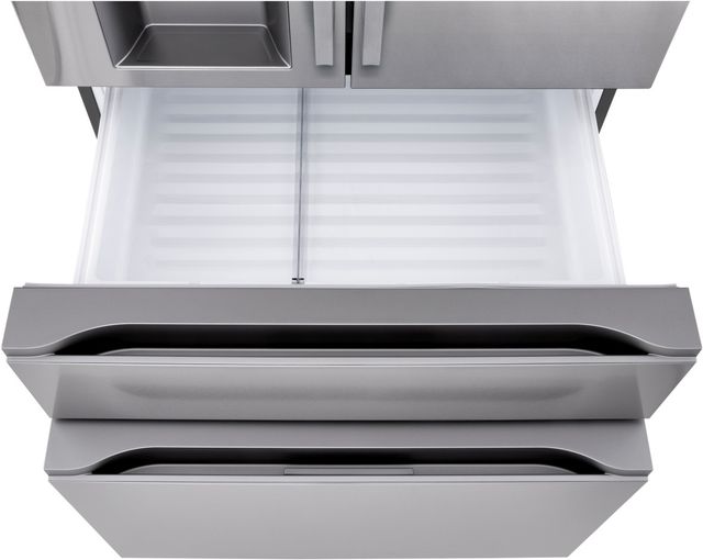LG 36” 28.6 Cu. Ft. PrintProof™ Stainless Steel 4 Door French Door Refrigerator with Full Convert Drawer-3