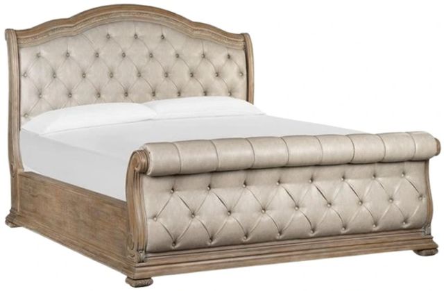 Magnussen Home® Marisol Fawn/Snow Fox Upholstered King Sleigh Bed-0