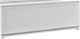 Elements International Denmark White King Upholstered Panel Bed with LED-2