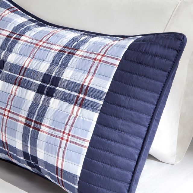 Olliix by Mi Zone Elliot Blue Twin/Twin XL Reversible Coverlet Set-2