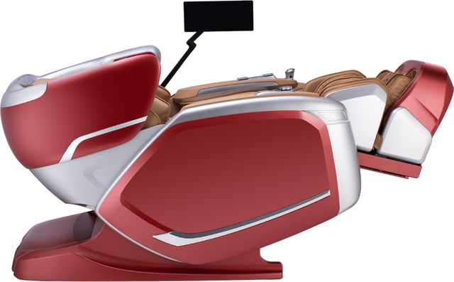 Cozzia® Quantum Scarlet/Silver Power Massage Chair-1