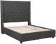 Homelegance® Fairborn Gray Upholstered California King Platform Bed-3