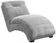 Elements International Dominick II Masis Silver Chaise -3