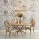 Global Views Wiggle Muslin Dining Chair-3