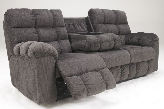 Signature Design by Ashley® Acieona Slate Reclining Sofa-1
