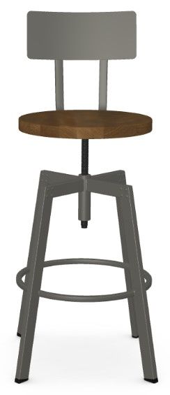 Amisco Customizable Architect Corkscrew Adjustable Stool-1