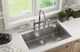 Elkay Crosstown® 2-Piece Polished Satin 33" x 22" x 9" 5-Hole Single Bowl Dual Mount Sink Set-2