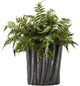 D&W Silks Artificial Leather Leaf Fern 23"-0