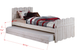 Donco Kids Rustic Sand Twin Tree House Trundle Bed-0