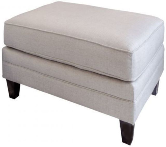 Fusion Furniture Catalina Linen Khaki Chair Ottoman-2