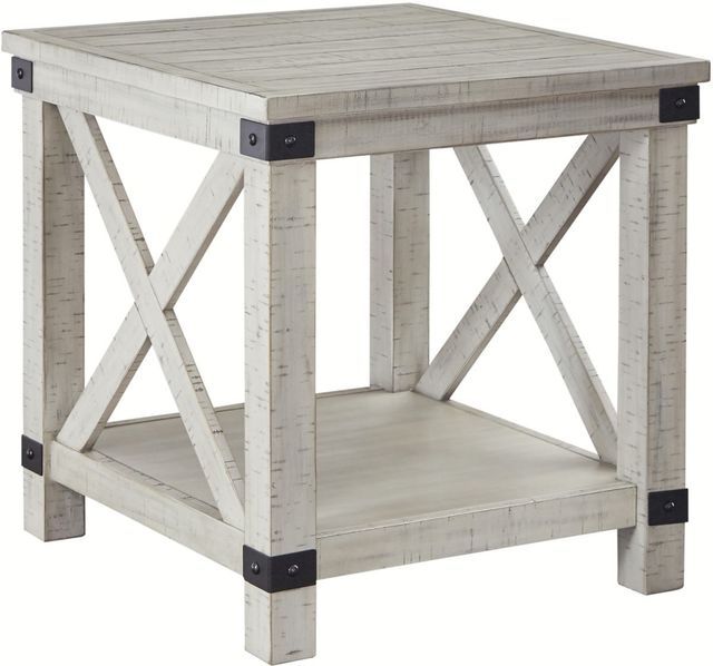 Signature Design by Ashley® Carynhurst 3 Piece Whitewash Living Room Table Set-2