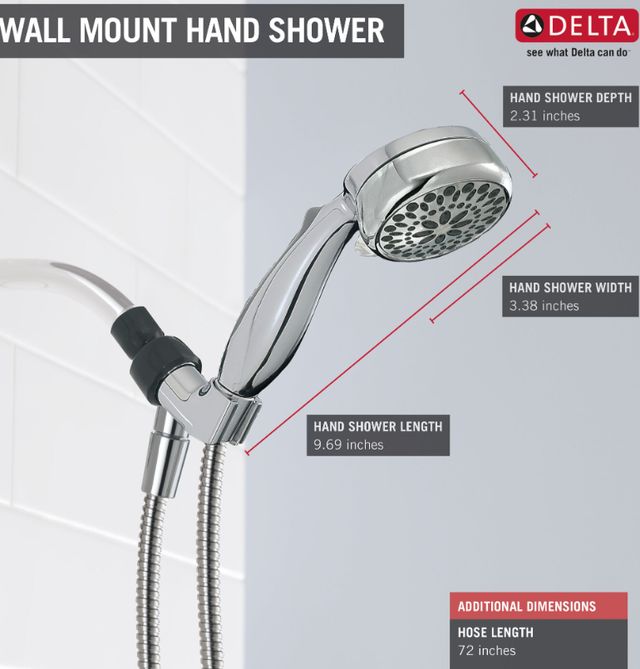 Delta Universal Showering Chrome 7-Setting Hand Shower-3