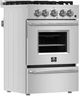 FORNO® Breno Series Alta Qualita 24" Stainless Steel Freestanding Gas Range-2