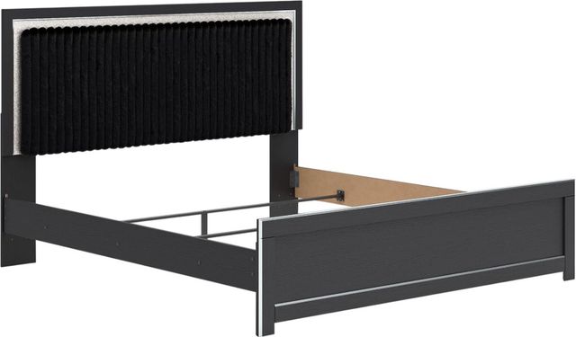 Signature Design by Ashley® Zuraleus 3-Piece Black King Upholstered Panel Bedroom Set-1