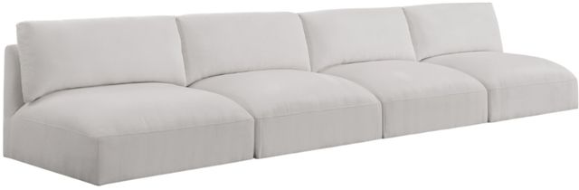Meridian Furniture Ease 4-Piece Cream Armless Modular Sofa-0