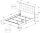 Monarch Specialties Inc. Grey/Walnut Queen Panel Bed-1