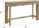 Emerald Home Pacific Grove 4-Piece Sand Dune Counter Dining Set-2