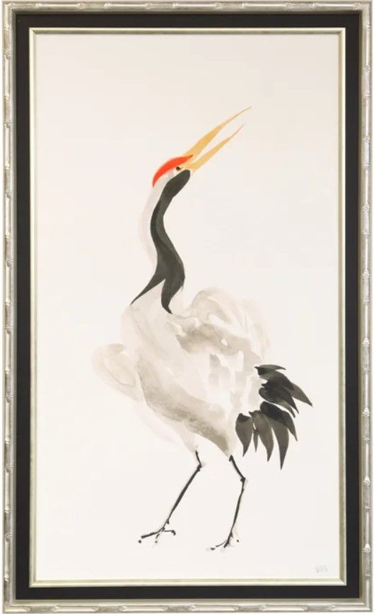 Stylecraft Dann Foley Scroll Crane I Warm Wall Art-0