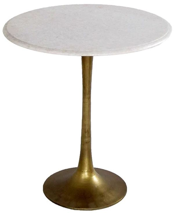 Blue Ocean Traders Tulip Brass End Table