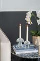 A & B Home Clear Mushroom Shaped Glass Taper Candle Holder-3