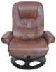 BarcaLounger® Jacque Hilton-Whiskey Manual Pedestal Recliner and Ottoman Set-1