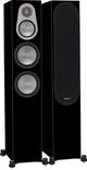 Monitor Audio Silver 300 Black Gloss Floor Standing Speakers-0
